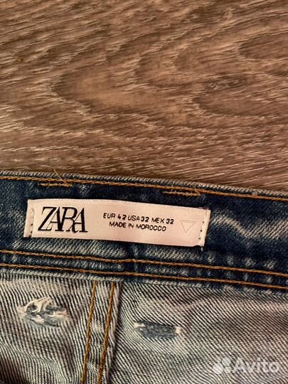 Джинсы zara мужские 42