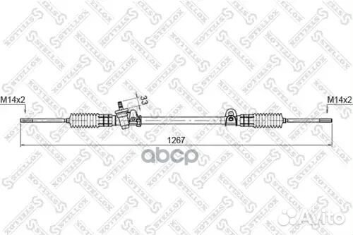 Рейка рулевая мех-ская 51762 Ford Scorpio I 85-94