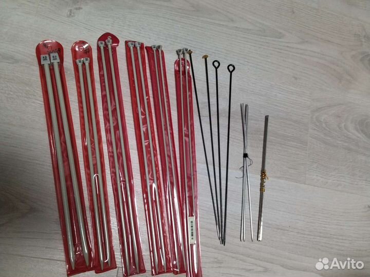 Спицы вязальные, новые, парные и круговые