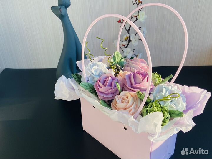 Букет цветов из зефира