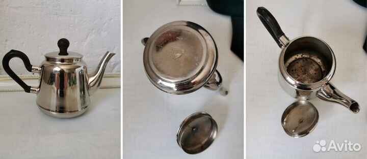 Чайник Сахарница Кольчугино Подстаканники Поднос