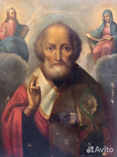 Икона Николай Чудотворец, 19 век