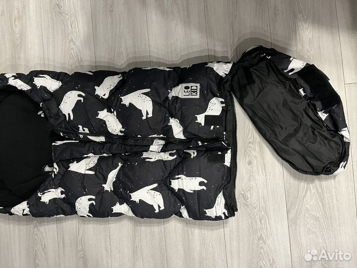 Зимний конверт в коляску Leokid + варежки