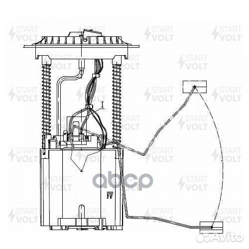 Бензонасос в сборе MB W164/X164 11- 3.5i-5.5i