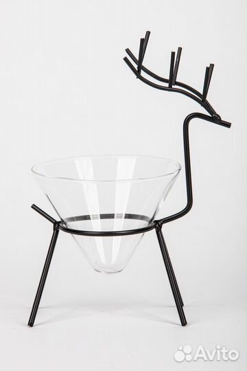 Бокал новогодний олень