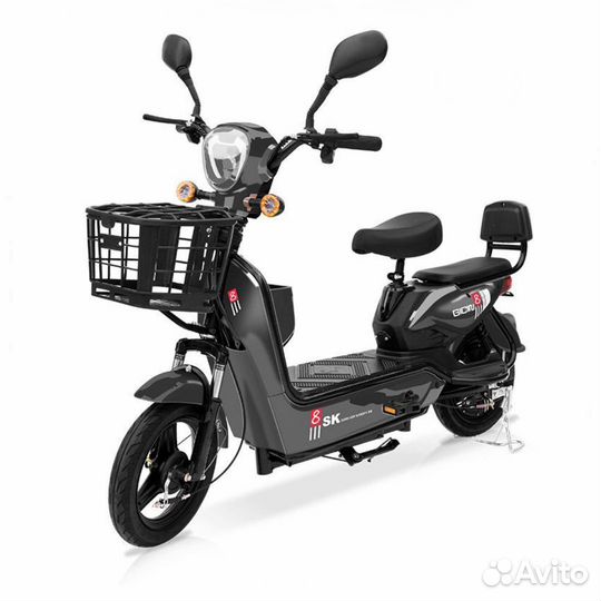 Электросамокат двухместный с корзиной