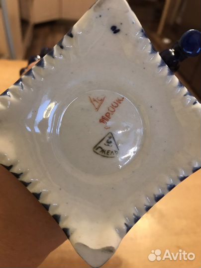 Самовар декоративный Гжель с сахарницей