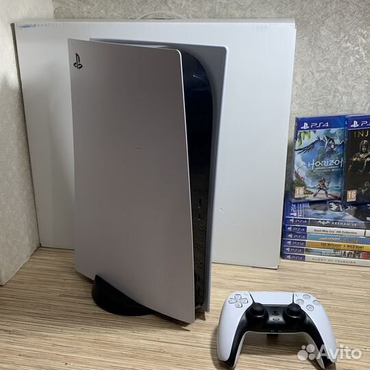 PS5 С Дисководом Коробкой Полный комплект