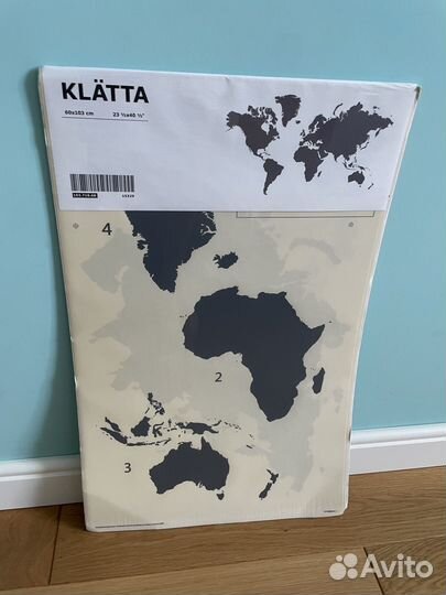 Икеа Декоративные наклейки на стену Карта мира