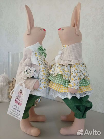 Текстильные интерьерные игрушки ручной работы