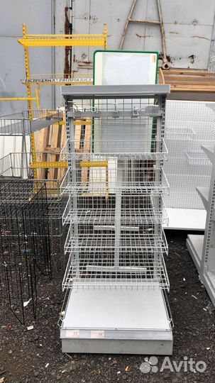 Стеллажи металлические бу для магазина