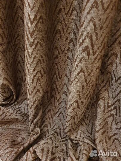Новые шторы коричневые жаккард 150*270