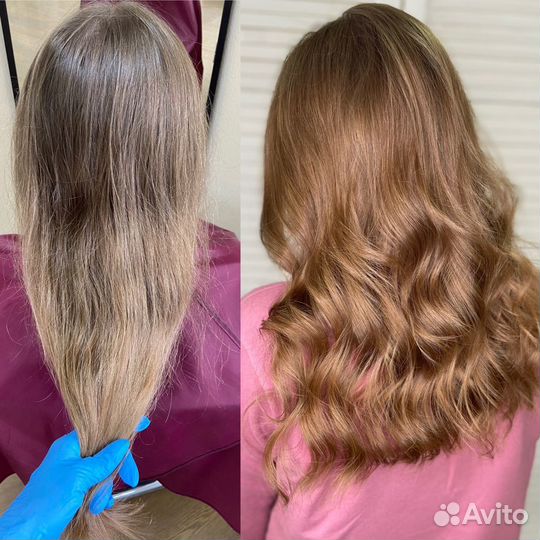 Окрашивание волос, Кератиновое выпрямление, Ботокс