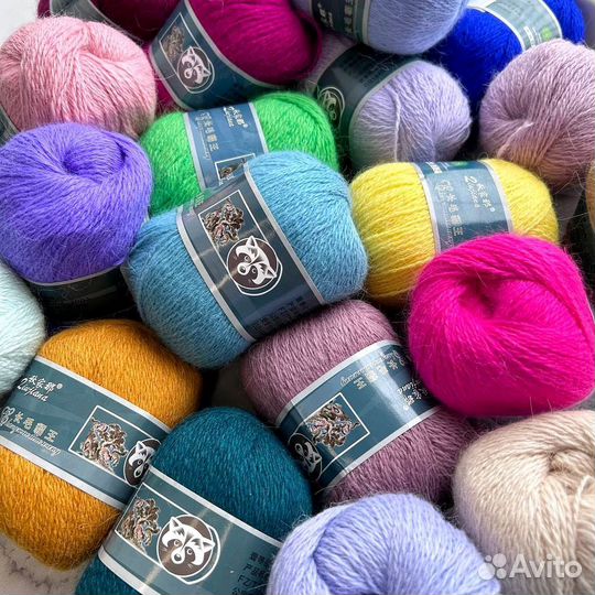 Пряжа пух норки