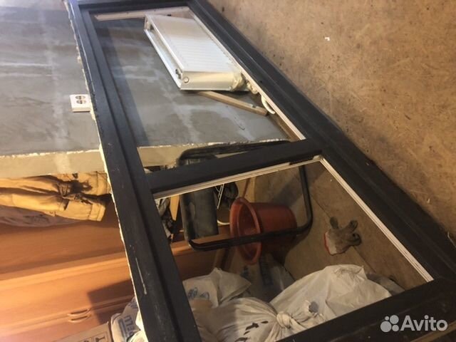 Балконный блок с дверью бу