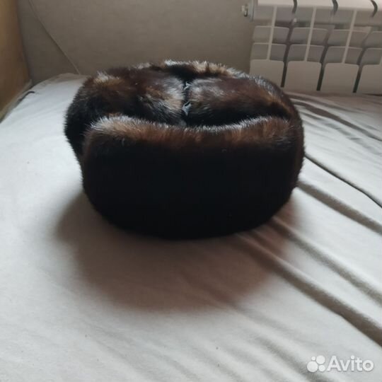 Норковая шапка мужская