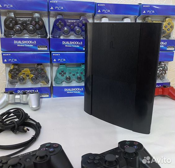 Sony PS3 азиатка super slim прошитая 500 гб
