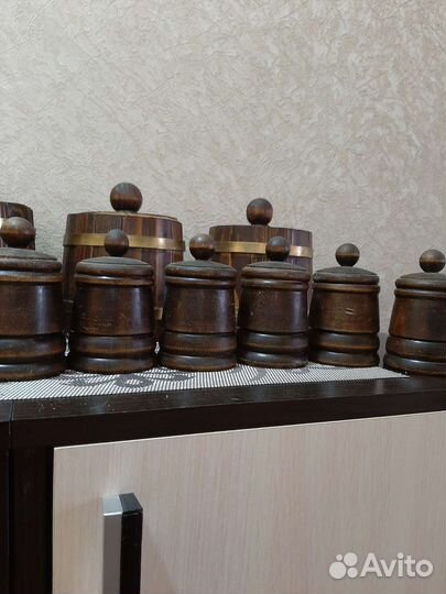 Бочонки деревянные для сыпучих продуктов