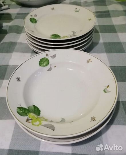 Редкий столовый сервиз Орех Дулево 60гг