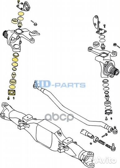 Ремкомплект шкворня AMD900/901 Scania 4x4/8x8