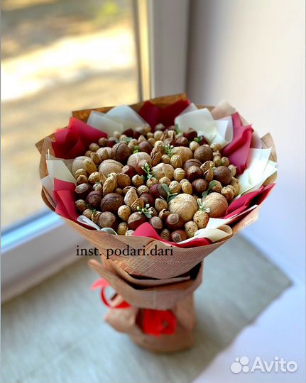 Ореховые букеты / букеты из орехов и сухофруктов