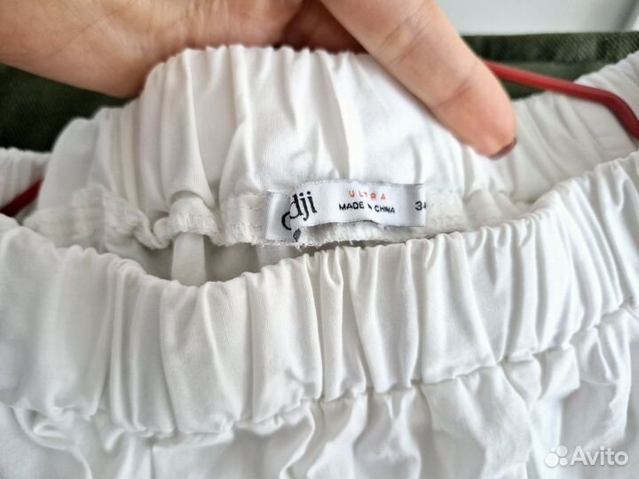 Блуза белая 42 44 рукава фонтарики