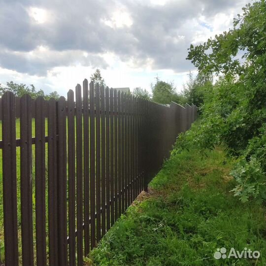 Установка забора