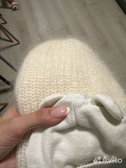 Шапка вязаная ручная работа