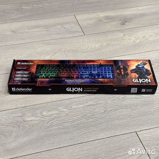 Игровой набор клавиатура+мышь Defender Glion C123