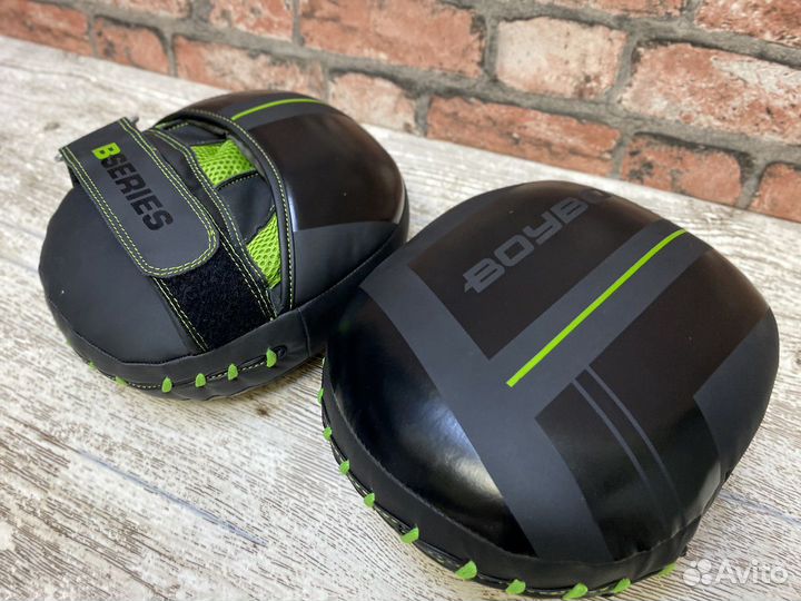 Лапы боксёрские BoyBo B-series Flex Black/Green