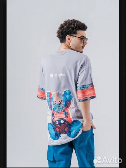 Футболка оверсайз с принтом