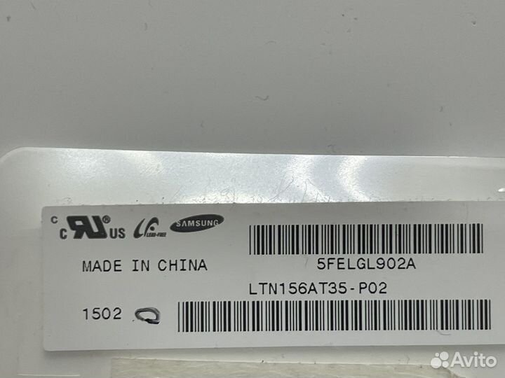 Матрица 15,6 slim 40pin LTN156AT35