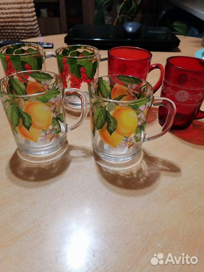 Кружки из стекла с рисунком