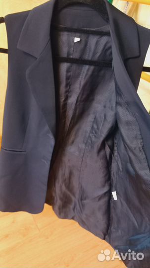 Жилетка школьная синяя 164-170