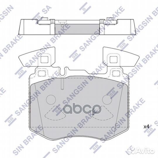Колодки тормозные MB GLC300 19- передн. SP4348