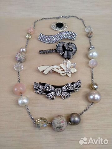 Бижутерия/заколка/брошь/бусы