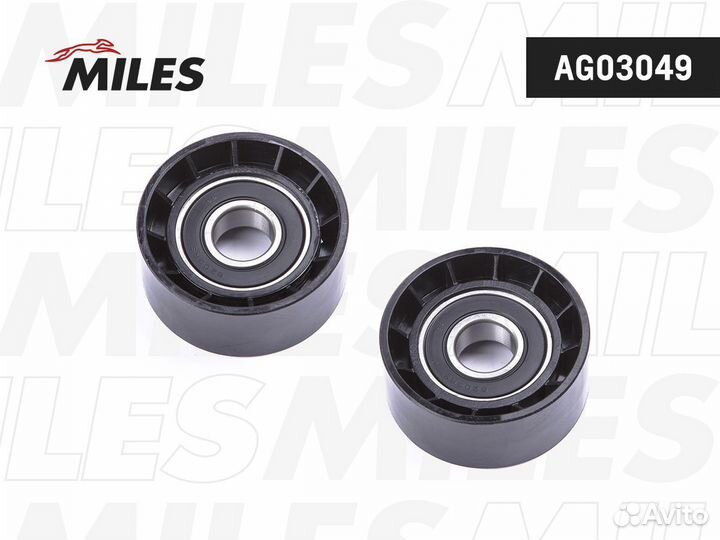 Ролик натяжителя miles AG03049 renault logan/megan