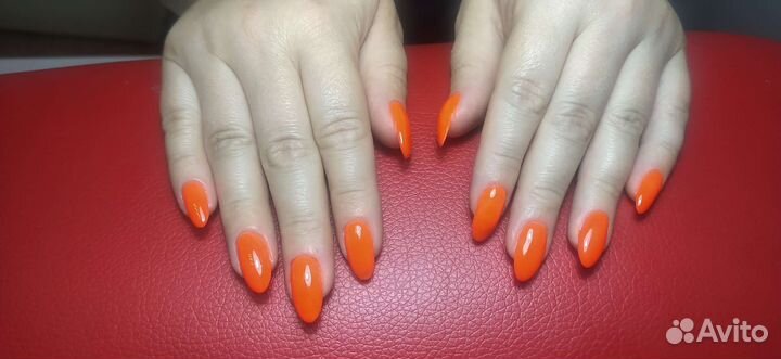 Модель на маникюр с покрытием