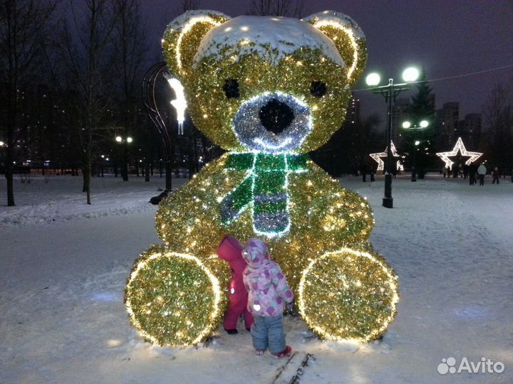 Большие Светящиеся фигуры новогодние в наличии