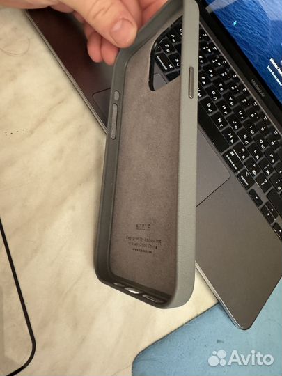 Кожаный чехол iPhone 15 Pro max
