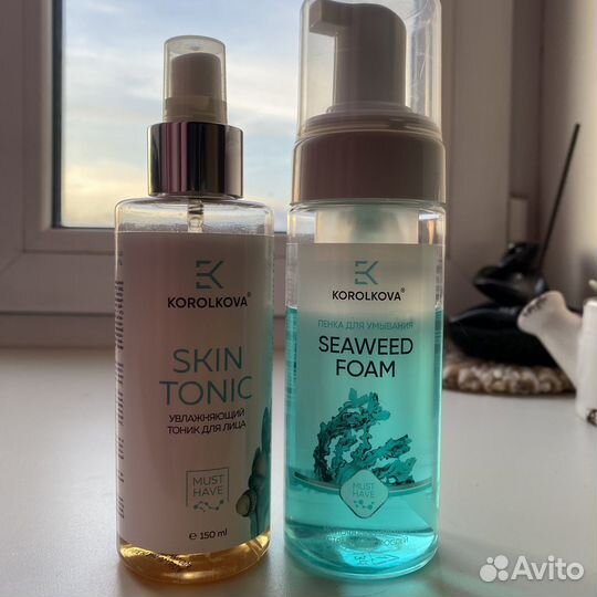 Пенка для умывания, тоник для лица