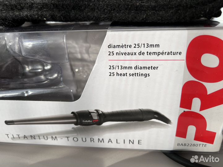 Конусная плойка BabyLiss PRO bab2280tte