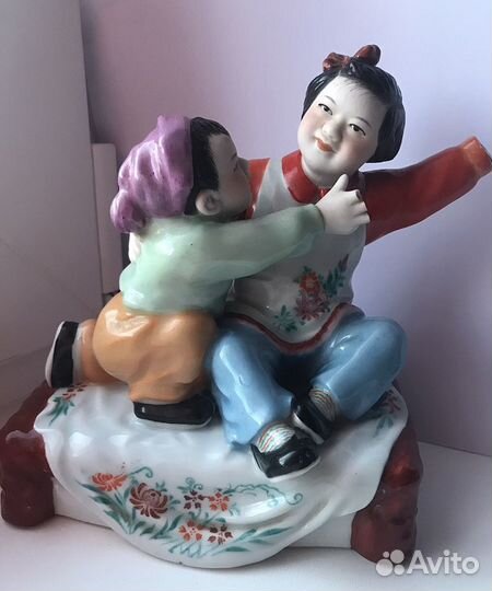 Статуэтка старый китай «Играющие дети»