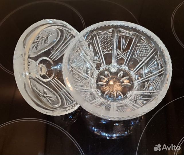 Конфетница хрусталь СССР