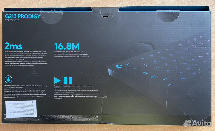 Игровая клавиатура logitech G213 prodigy