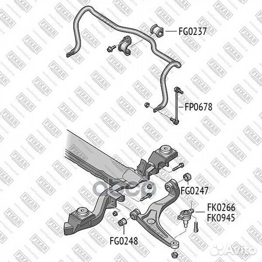 Сайлентблок рычага VW transporter 03