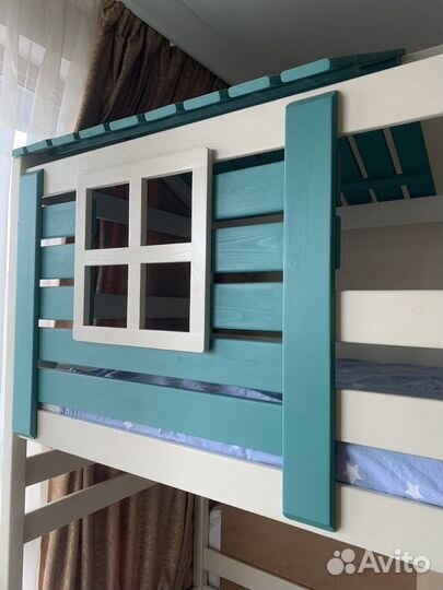 Детская кровать домик с матрасом