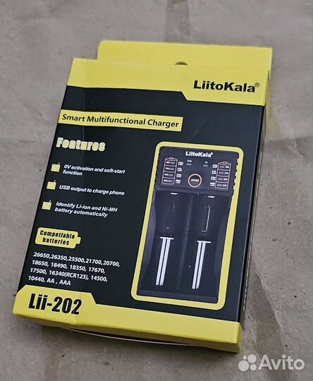 Зарядка Liitokala Lii-202 для аккумуляторов новая