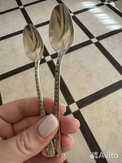 Чайные ложки серебро
