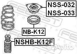 Опора амортизационной стойки перед лев NSS033